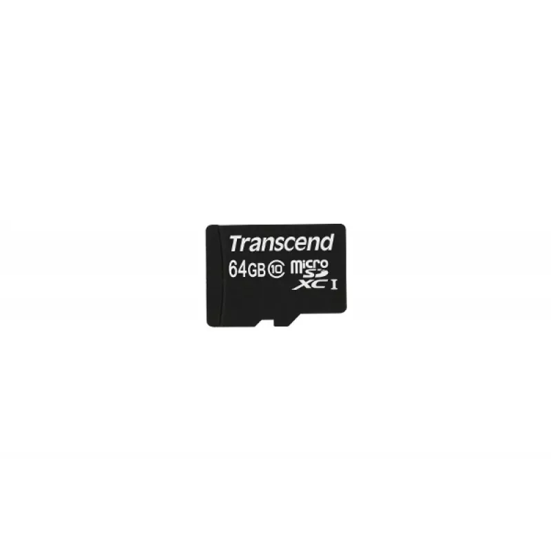 Flash Memory Transcend 64GB MicroSDXC Class 10 Adapter