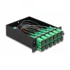 DeLOCK Fiber Optic HD Cassette MPO male to 12 x SC Simplex female 12 fibers Single-mode 9/125 µm