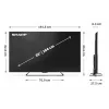 Sharp 65HR7265E 65-Inch 4K UHD Google TV Smart LED TV (Black)