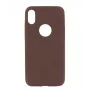 Protective cover Tellur Slim Synthetic Leather for iPhone X/XS — Brown