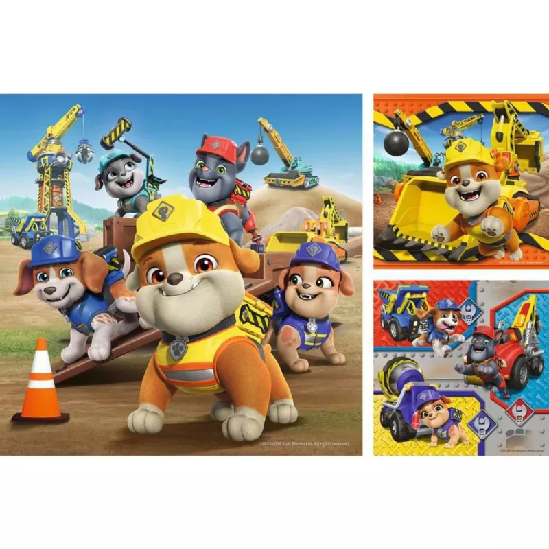 Children's puzzle set Ravensburger Rubble & Crew work vehicles — 3 puzzles × 49 pieces