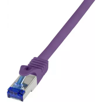Logilink Professional Ultraflex - Patch-Cable - RJ-45 (M) to RJ-45 (M) - 50 cm - 6 mm - S/FTP -Cat.7 Raw Cable (Cable) / CAT 6a (Ports) - Halogen-Free, Moulded, Snagless - lilac, R