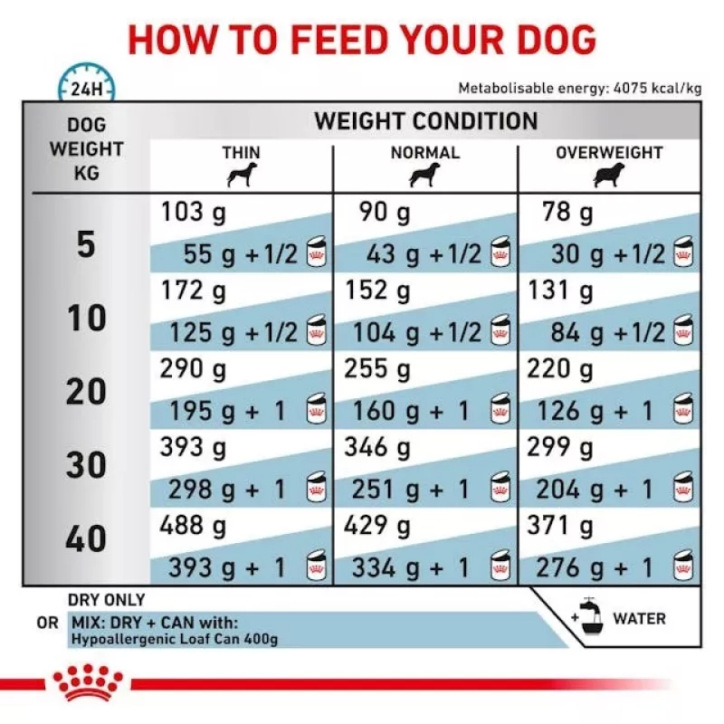 Dry dog food Royal Canin Hypoallergenic veterinary formula, 2 kg, poultry, adult dogs, gluten-free