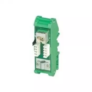 Patch panel PHOENIX-CONTACT FL-PP-RJ45 Cat.5e DIN rail mount, 8-port RJ45