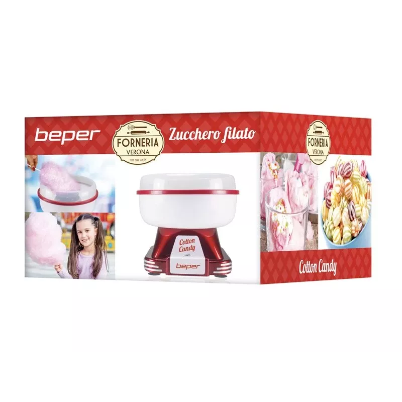 Cotton candy maker Beper P101CUD250 250W, compact tabletop machine for home and small events