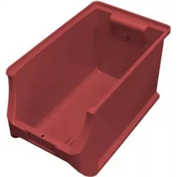 Storage box allit ProfiPlus 4H 205x200x355 mm red – stackable plastic parts organiser
