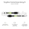 Lightning to USB‑C cable Green Cell KABGC07, 1 m, black, Lightning (male) to USB‑C (male), 480 Mbps