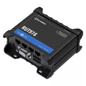 Teltonika RUT976 Redcap 5G Router, 5G, Wi-Fi 4, Dual SIM, 4x FE LAN, RS232, RS485