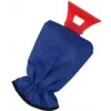 Ice scraper with glove IWH model 007423, water-repellent blue glove, elastic cuff, length 310 mm, 1 piece