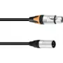 Adapter cable PSSO DMX XLR 3‑pin to 5‑pin, 0.3 m length