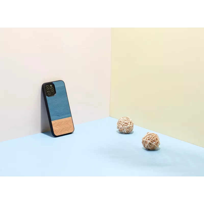 Phone case man and wood for iPhone 12 Pro Max denim black