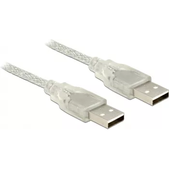 USB cable DeLOCK 83887 USB 2.0 1 m USB A Translucent