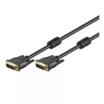 Wentronic Goobay DVI-D FullHD Cable Dual Link, Black, 10 m - DVI-D-Plug Dual-Link (24+1-Pin) > DVI-D-Plug Dual-Link (24+1-Pin) (93109)