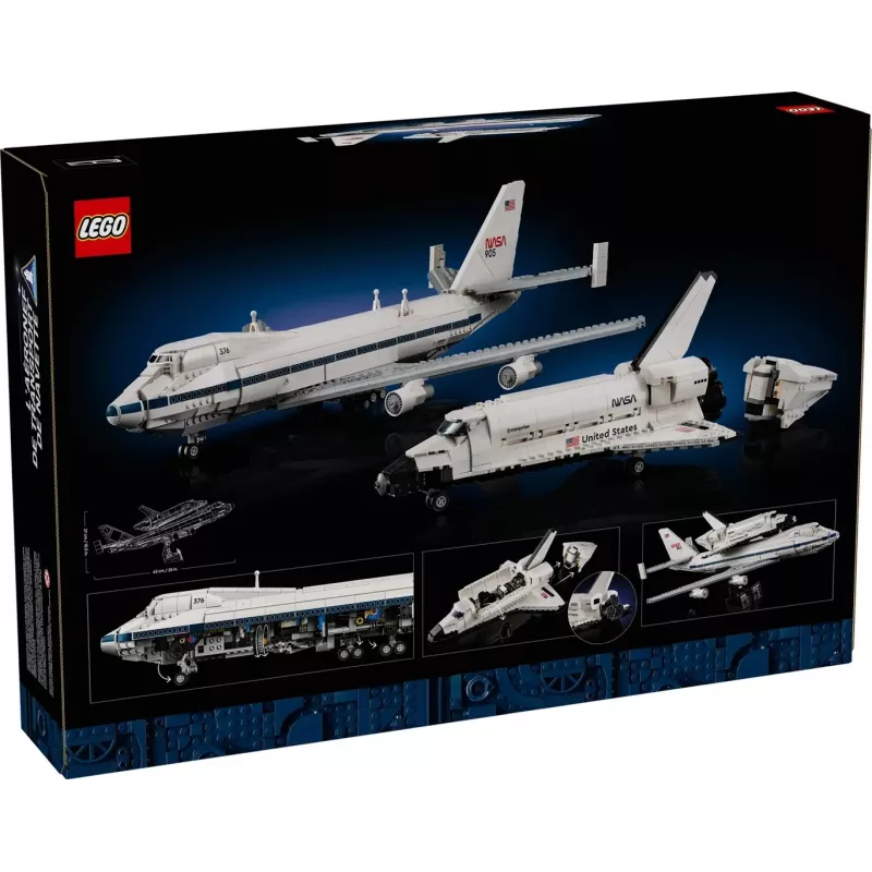 LEGO Icons Shuttle Aircraft 10360 building set — 2417 pieces, 270 × 535 × 630 mm display model