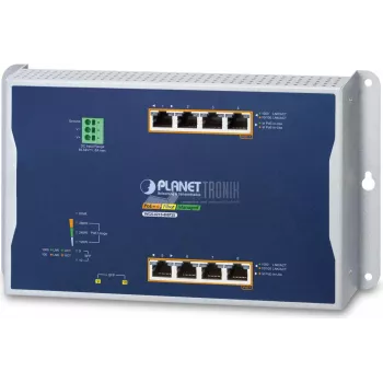 Managed Switch PLANET IP30 4-Port Gigabit Ethernet PoE