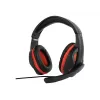 Wired gaming headset GEMBIRD GHS-03 — 20–20000 Hz, 2 m cable, 250 g, black/red