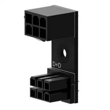 6‑Pin PCIe 180° Adapter D+D Singularity SC‑A‑PCIE6‑DD for GPU/PCIe Power Connection