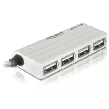 USB Hub DeLOCK 87445 4-Port External 480 Mbit/s White