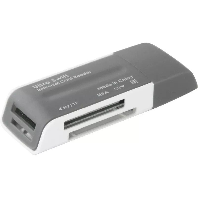 Card reader DEFENDER ULTRA SWIFT USB 2.0 model 83260 — compatible with SD and microSD cards