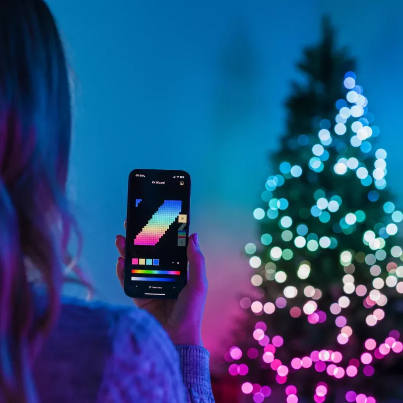 Twinkly Candies LED Christmas tree lights TWKP100RGB-T 6 m 100 pearl-shaped lights