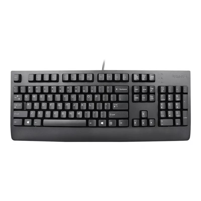 Wired Full-size Keyboard Lenovo Preferred Pro II — USB, Slovakian layout, Black, with wrist rest
