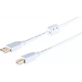USB 2.0 cable ShiverPeaks Type A to B 3 m, model 77023-WF