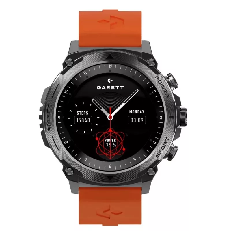 Smartwatch Garett Atom Black Steel
