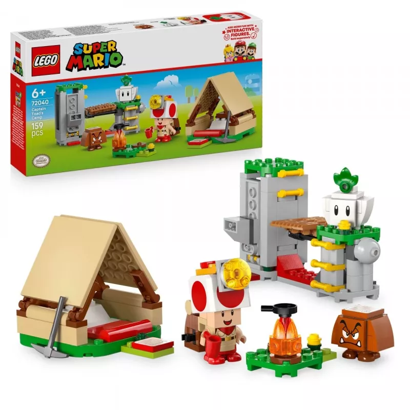 Construction toy LEGO Captain Toad's Camp set 72040 with interactive Super Mario features