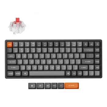 Keychron K2 Max Keyboard Universal USB RF Wireless Bluetooth Black Grey 75%