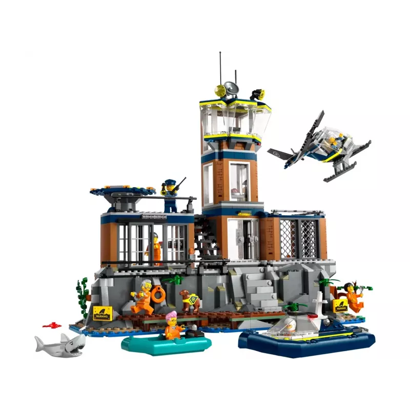 LEGO City Construction toy Police Station Prison Island 60419 — 980 pieces, 7 minifigures, 370×400×160 mm