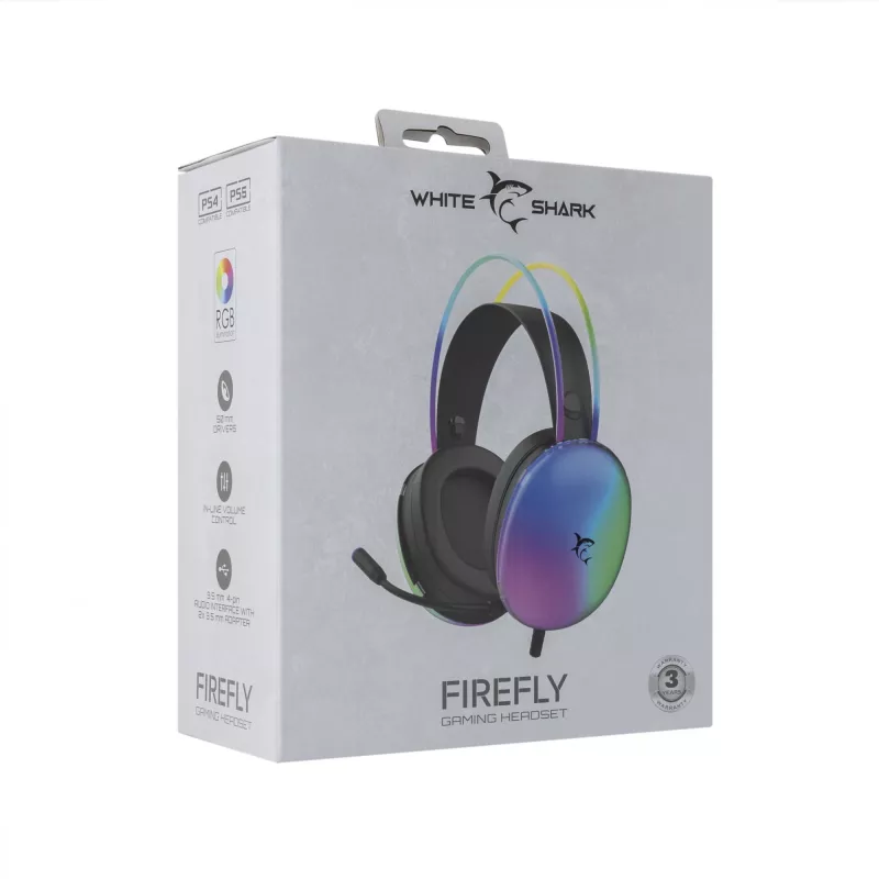 Headphones White Shark GH-2342 Firefly Black