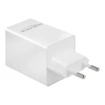 Charger DeLOCK USB GaN Charger USB Type-C PD 3.0 and USB Type-A 48 W