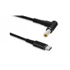 Cable gender changer Microconnect USBC-DC-5A-20V USB C to 5.5*2.5 1.2m Black