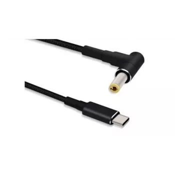 Cable gender changer Microconnect USBC-DC-5A-20V USB C to 5.5*2.5 1.2m Black