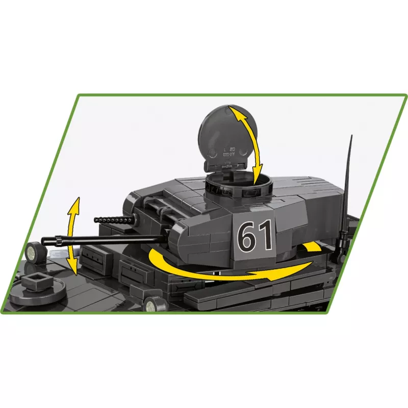 Building set Cobi Panzerkampfwagen II Ausf. F — 813 pieces, black, age 9+