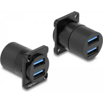 DeLOCK D-Type Module USB 5 Gbps Type-A 2 x female to 2 x female
