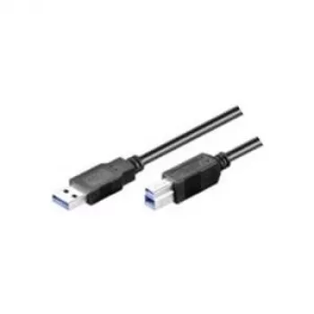 Wentronic Goobay USB 3.0 SuperSpeed Cable, Black, 3 m - USB 3.0-Plug (Type A) > USB 3.0-Plug (Type B) (93654)