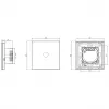 Touch Switch Spring One Way Glass Black — model 0