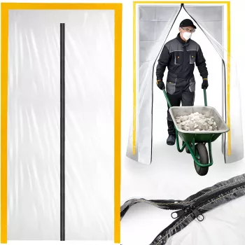 dust barrier door renovation, dust curtain 220X110 straight