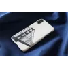 Phone case man and wood for iPhone X/XS, hand bridge design, black