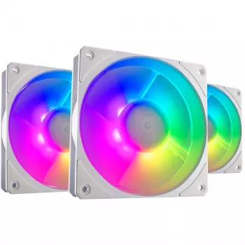COOLER MASTER Mobius 120P ARGB 120mm White 3-Pack