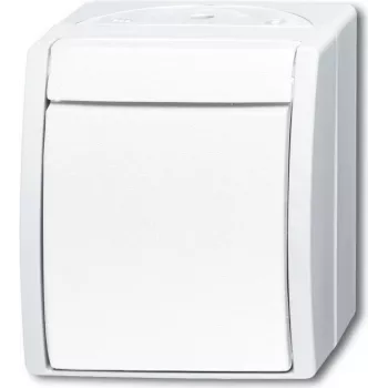 BUSCH-JAEGER Intermediate Switch 2601/7W-54 ocean Alpine White IP44 Rocker Switch 2601/7W-54 (2601/7W-54)