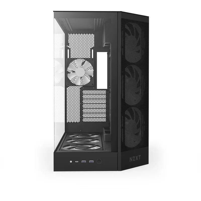 NZXT PC case H9 Flow RGB+ Midi tower black