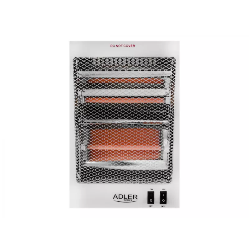 Adler | Heater | AD 7709 | Halogen Heater | 800 W | Number of power levels 2 | White