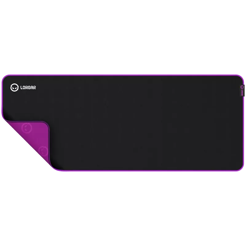 Lorgar Main 319, Gaming mouse pad, High-speed surface, Purple anti-slip rubber base, size: 900mm x 360mm x 3mm, weight 0.6kg