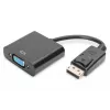 Assmann DisplayPort adapter cable. DP - HD15 M/F. 0.15m.w/interlock. DP 1.1 compatible. UL. bl. w/o shielding. 32AWG (AK-340410-001-S)