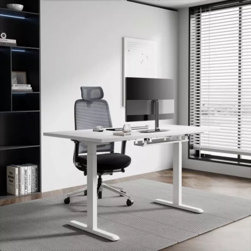 Adjustable Height Table Up Up Bjorn White, Table top L White