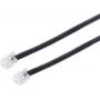 S/CONN 3m RJ12 Black Transparent ShiverPeaks