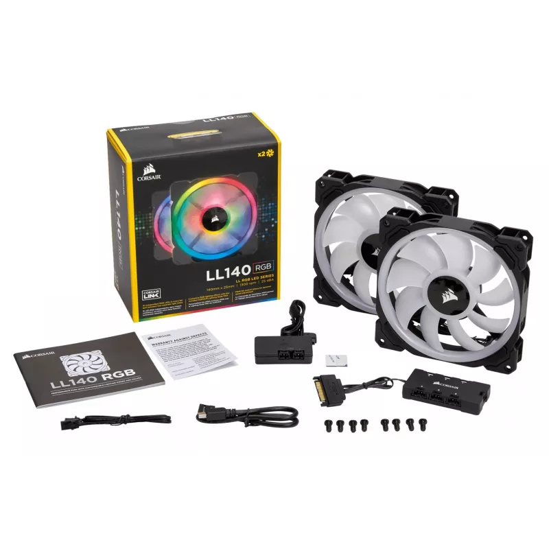 CORSAIR LL140 RGB 140mm ARGB Case Fan 2-Pack