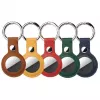 4smarts Set - Case for Airtag - Metal, polyurethane-Faux Leather